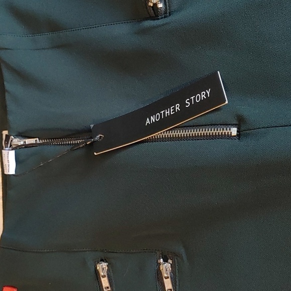 2/$30 NWT Women's Dark Green Another Story Straight Leg Trousers - Picture 2 of 8